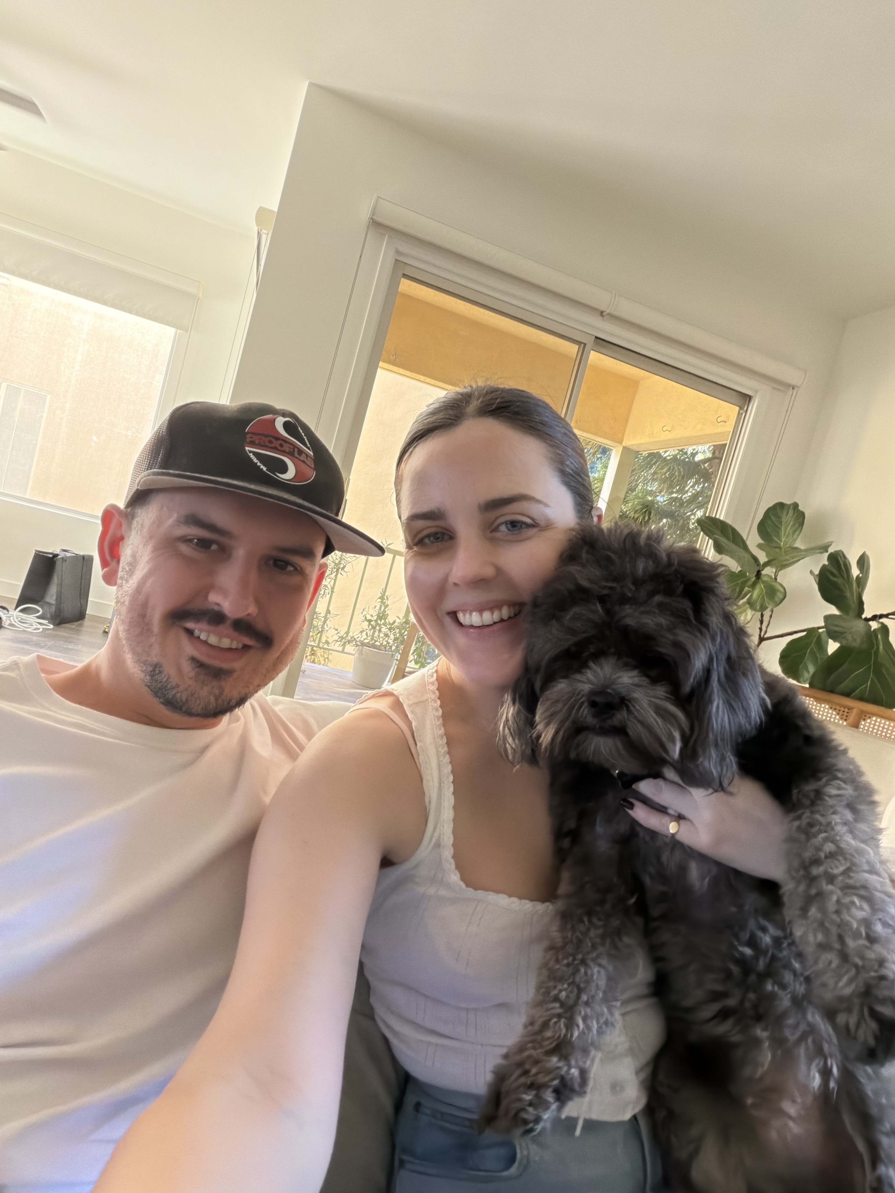 Ashley and Max with their dog