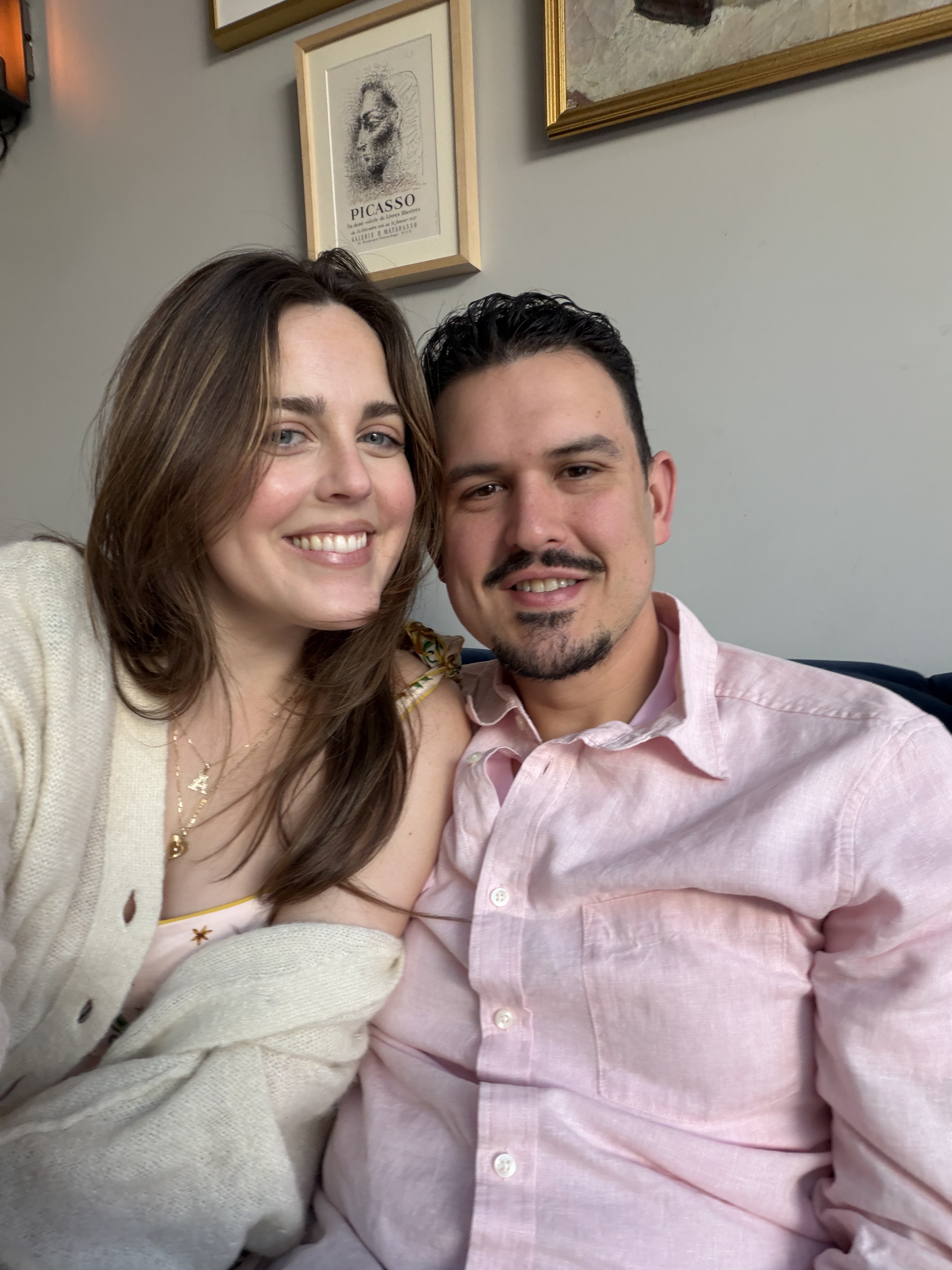 Ashley and Max cozy selfie